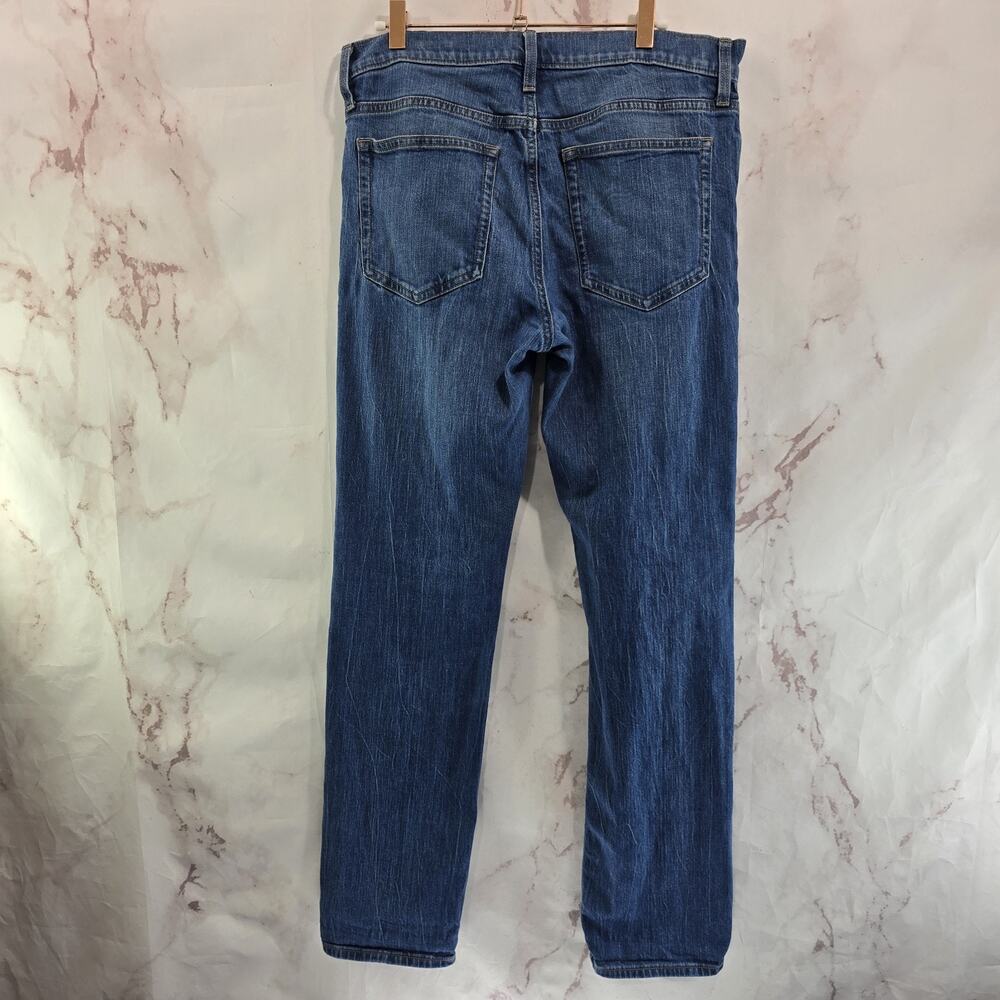 J Crew Jeans Mens 32 X 32 Straight Leg Medium Wash Denim Flex